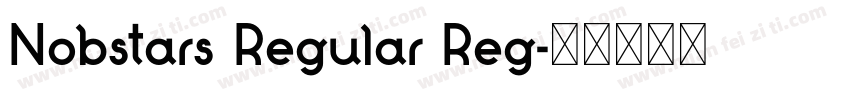 Nobstars Regular Reg字体转换